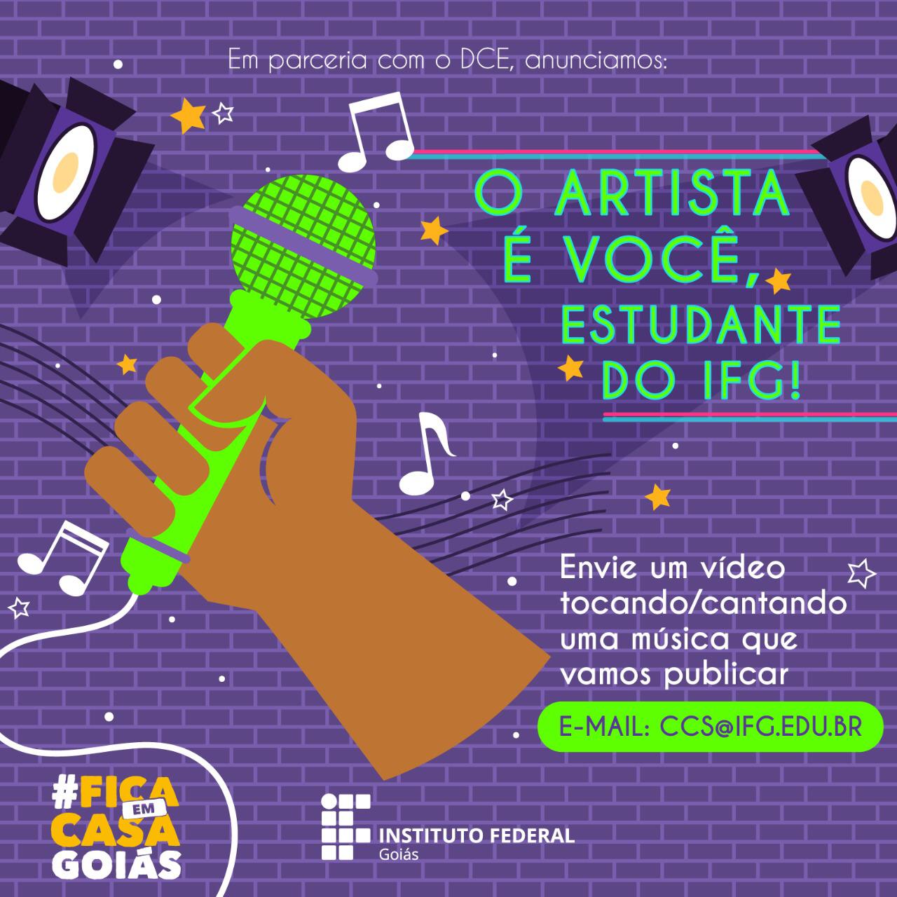 Ação institucional conta com apoio do DCE do IFG